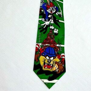 Loonie Tunes Mania Cartoon Character Tie. 
Vintage. Fun. Casual